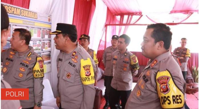 Kapolres Bogor Dampingi Tim Asistenti Polda Jabar Tinjau Pos Pam Lodaya 2023 Di Wilayah Hukum Polres Bogor