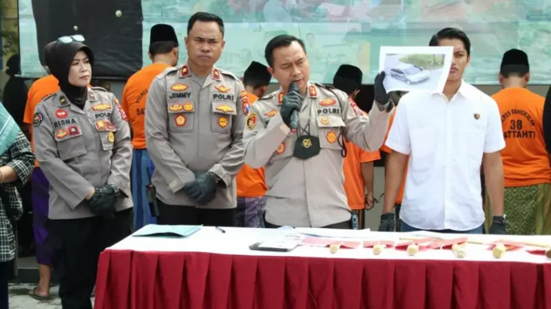 Tujuh Orang Pelaku Pembacokan Terkait Pilkades di Bangkalan Beberapa Waktu Lalu Ditangkap, Salah Satunya Kepala Desa Aktif