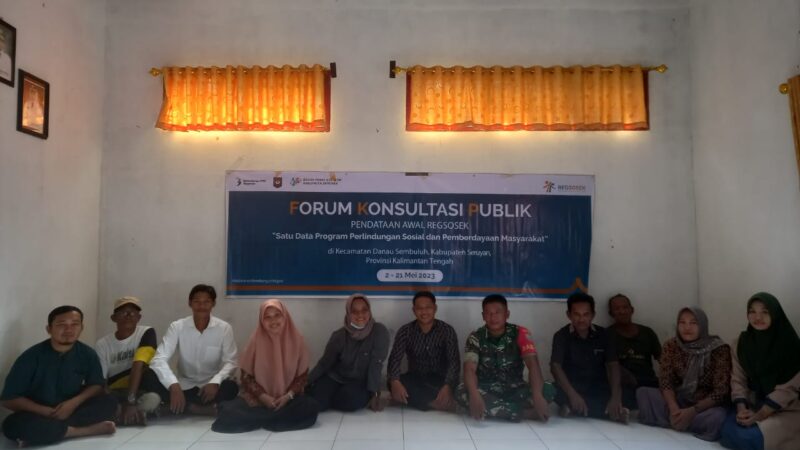 Forum Konsultasi Publik (FKP) Regsosek 2023, Dihadiri Babinsa Koramil 1015-10/Telaga Pulang