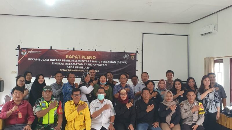 Kegiatan Rapat Pleno Terbuka Rekapitulasi Daftar Pemilih Sementara Hasil Perbaikan (DPSHP) Pemilu 2024