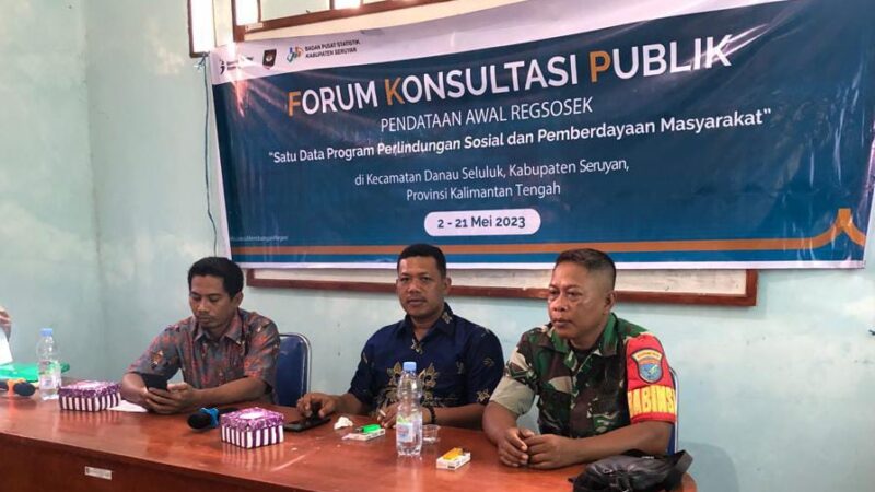 Rapat FKP Pendataan Awal Regsosek Dihadiri Babinsa 1015-11/Hanau