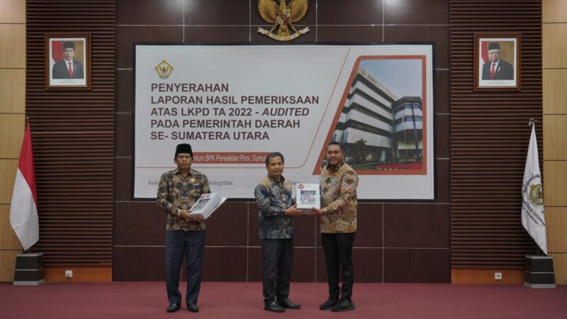 Pemkab Pakpak Bharat Raih Opini Wajar Tanpa Pengecualian (WTP) Atas LKPD TA. 2022 Oleh BPK RI Perwakilan Provinsi Sumut.