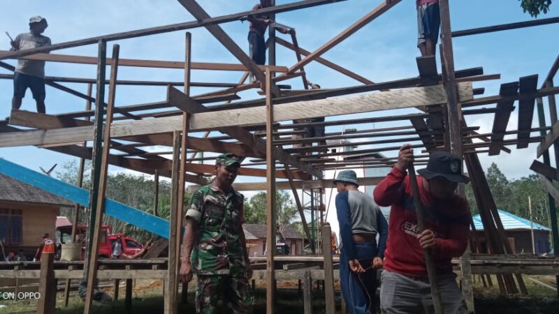 Kegiatan Gotong Royong Yang Dilakukan Oleh Babinsa Merupakan Peran Aktif Bintara Pembinaan Desa