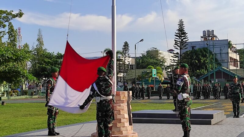 Peringati Hari Kebangkitan Nasional Ke 115, Kodim 1015/Sampit Gelar Upacara Bendera