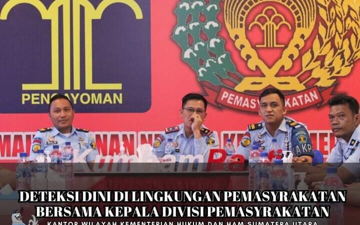 Deteksi Dini,Rutan Kelas I Medan Kanwil Kemenkumham Sumut Ikuti Giat Cegah Gangguan Kamtibmas.