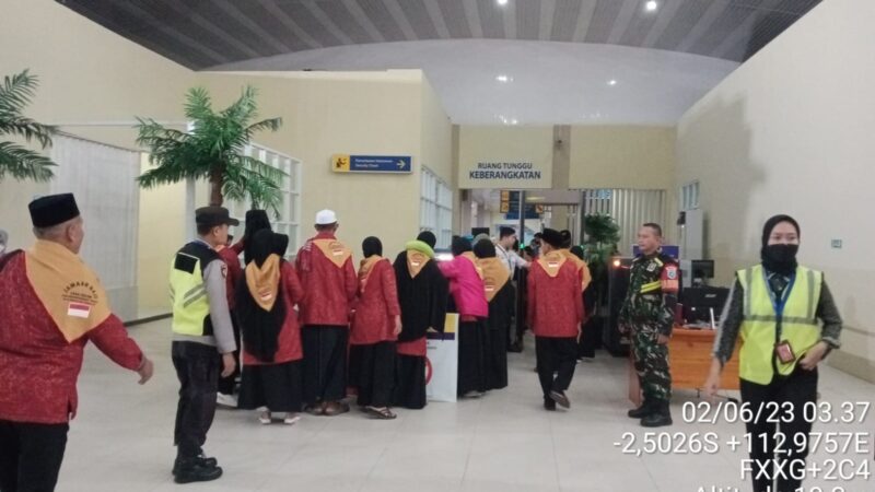 Pengamanan Dan Pengawalan Keberangkatan Jama’ah Calon Haji Di Bandara H Asan