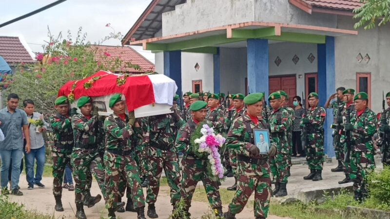 Wujud Penghormatan, Kodim 1015/Sampit Gelar Upacar Pemakaman Militer
