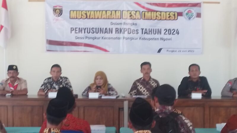 Musyawarah Desa Pangkur, Pembahasan & Penetapan Rancangan RKP Desa 2024 & DU-RKP Desa 2025