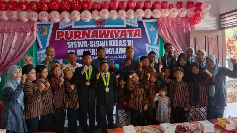 Semangat Siswa-Siswi SD Negeri 3 Nglampir Tulungagung Ikuti Purnawiyata.