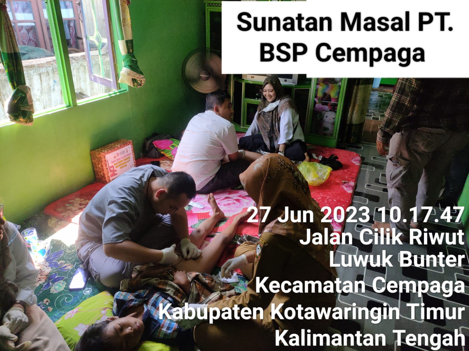 Bakti Sosial Sunatan Masal PT. Borneo Sawit Persada (BSP) Cempaga