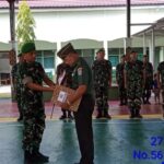 Komandan Kodim 1015/Sampit Pimpin Upacara Pelepasan Purna Tugas
