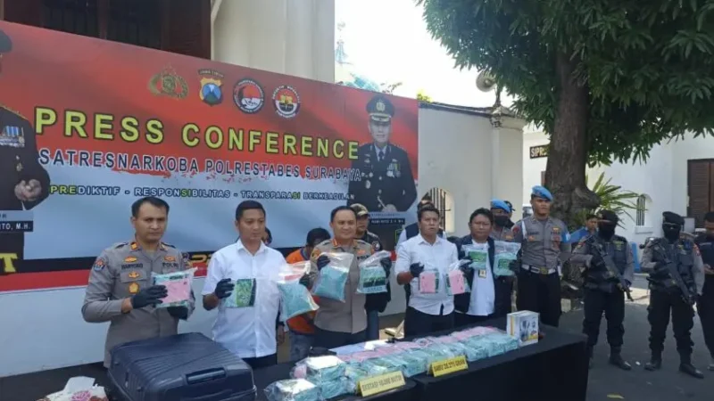 Pengedar Sabu 28 Kg Jaringan Sumatera-Jawa Dibekuk di Malang