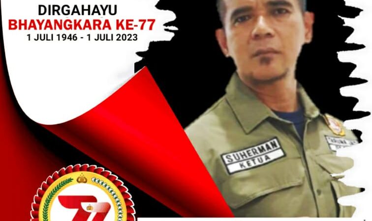 Ketua Kartar Kecamatan Tenjo Suherman Oki” Selamat Hari Bhayangkara ke 77.