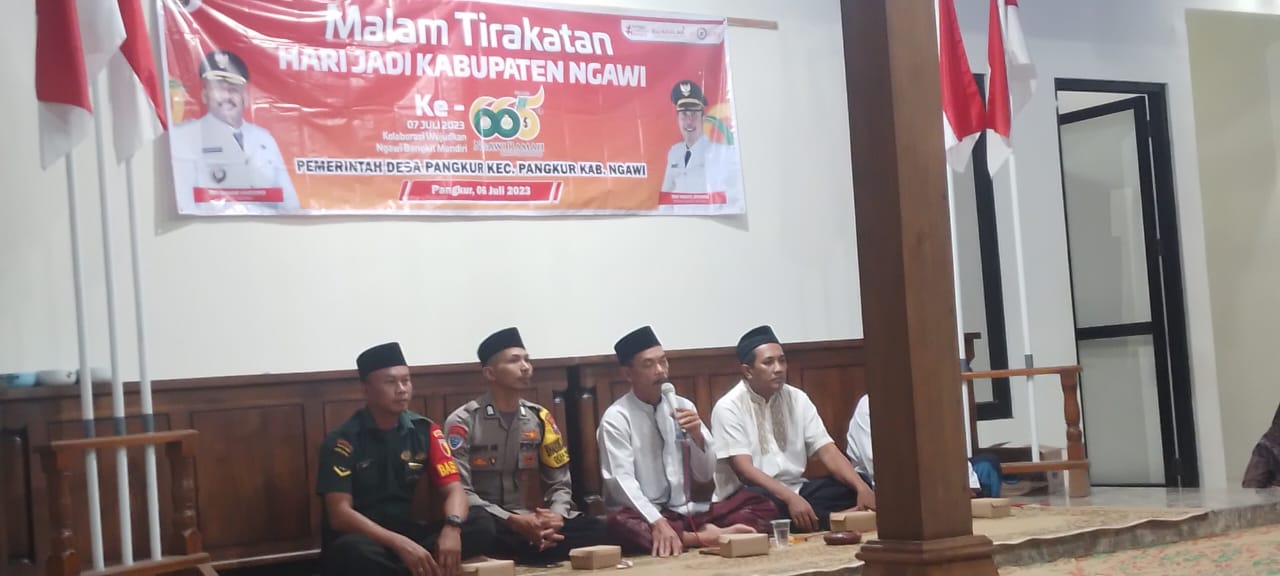 Pemerintah Desa Pangkur Mengadakan Malam Tirakatan Dalam Rangka Hari Jadi Kabupaten Ngawi ke – 665.