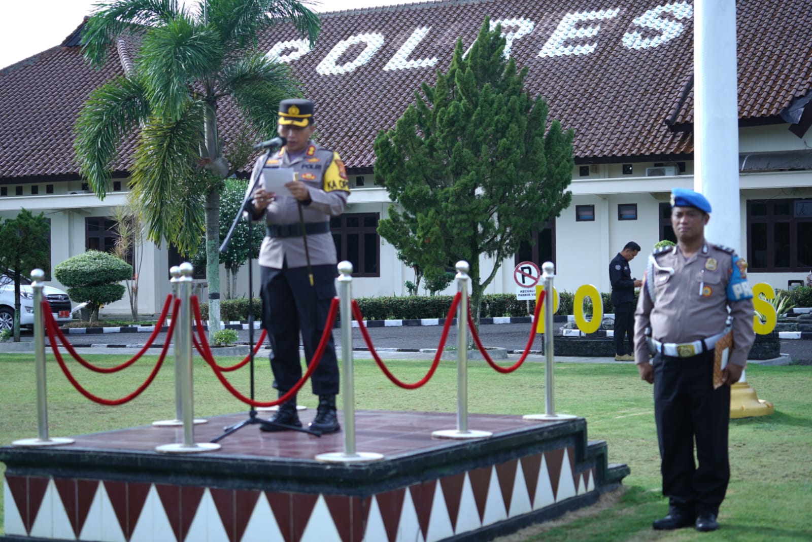Polres Lampung Utara Laksanakan Apel Gelar Pasukan Ops Patuh Krakatau 2023