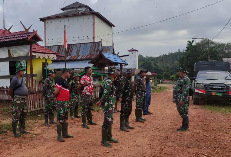 Awali Aktivitas, Satgas TMMD ke-117 Kodim 1015/Sampit Laksanakan Apel Pagi