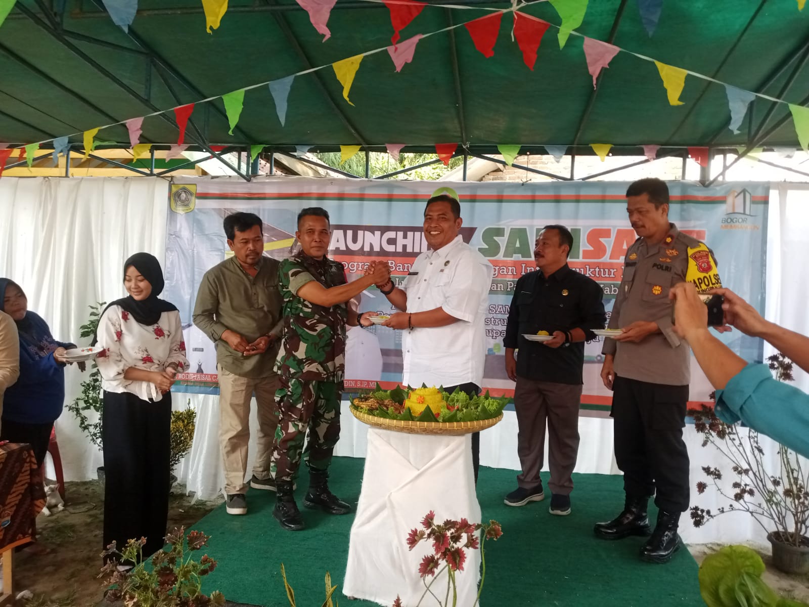 Launching Samisade Di Kp. Cibeber Bogor, Fokus Betonisasi Jalan Lingkungan.