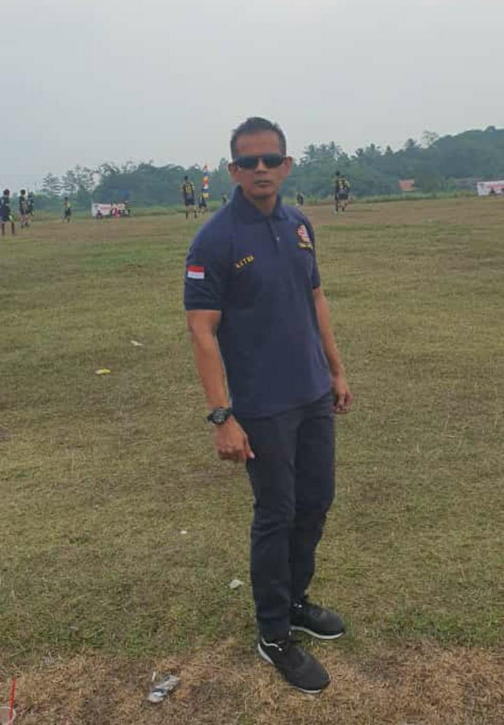 Suherman Oki Ketua Kartar Kecamatan Tenjo Kabupaten Bogor Hadir Dalam Kades Cup ke Dua.