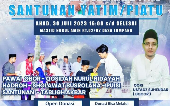 Pawai Obor Momentum Tahun Baru Islam 1 Muharram 1445H Diwilayah Desa Lumpang Kabupaten Bogor.