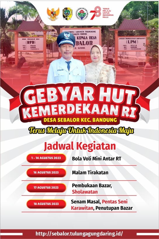 Pemdes Sebalor Tulungagung Gelar Gebyar Kemerdekaan RI Ke- 78