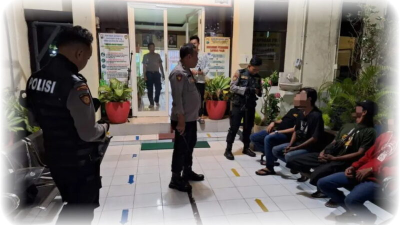 Polrestabes Surabaya Ringkus Kelompok Pesta Miras dan Anggota Gangster