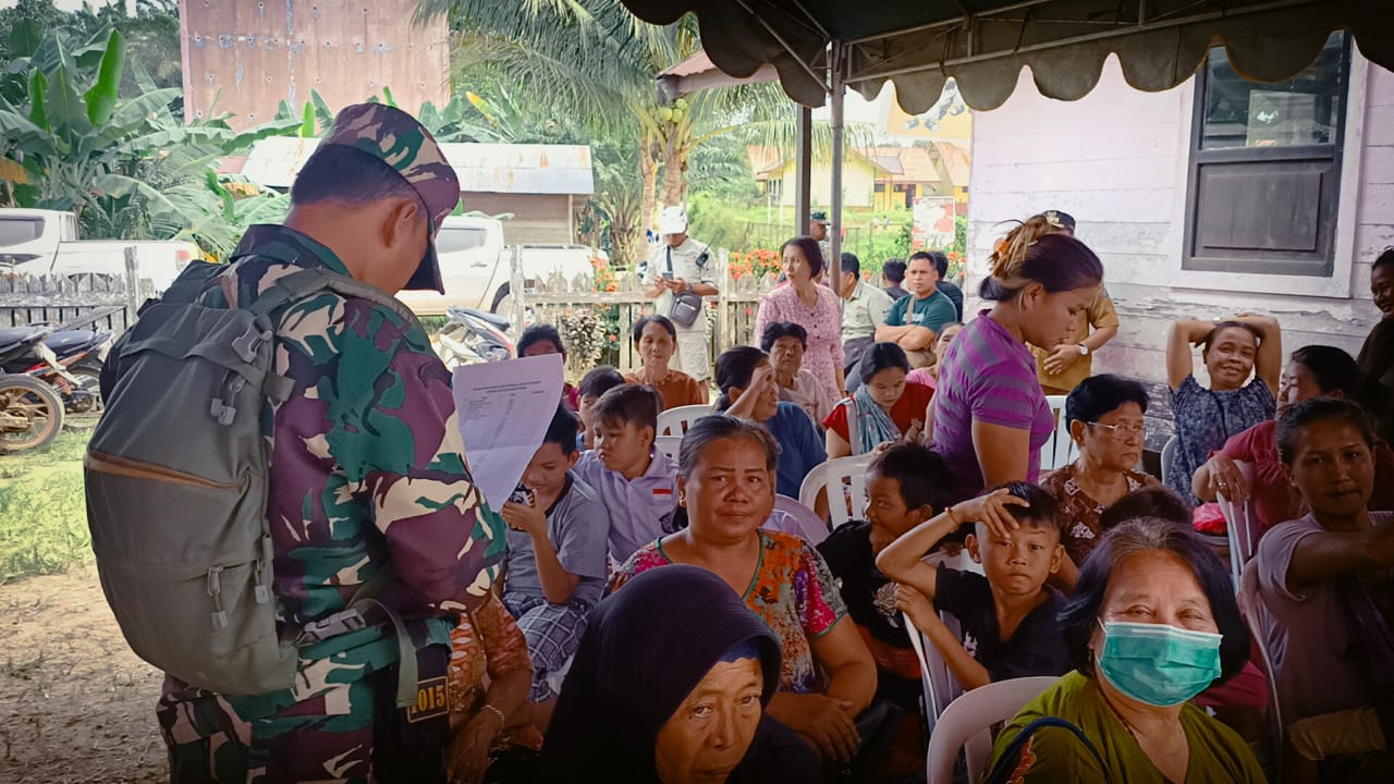 Antusias Warga Sangat Luar Biasa Mengikuti Baksos Satgas TMMD ke 117