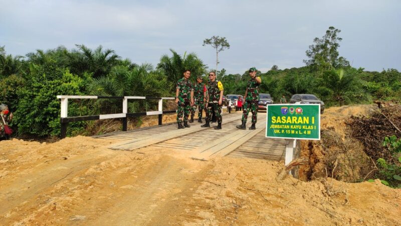 Tim Wasev TMMD Ke-117 Vek Lokasi TMMD Di Desa Panyumpa