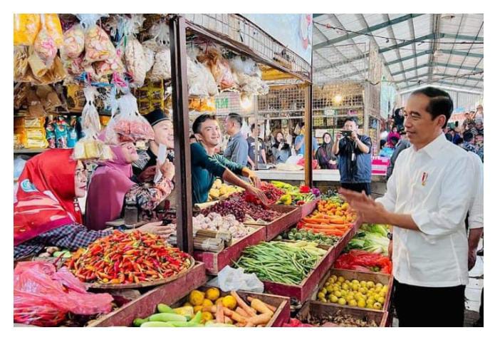 Kunjungi Pasar Parungkuda Sukabumi, Presiden Jokowi Tinjau Harga Kebutuhan Pokok