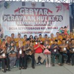 Pemdes Siyotobagus Kabupaten Tulungagung Gelar Gebyar Perayaan Kemerdekaan RI Ke-78