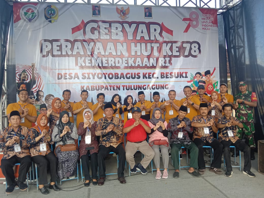 Pemdes Siyotobagus Kabupaten Tulungagung Gelar Gebyar Perayaan Kemerdekaan RI Ke-78