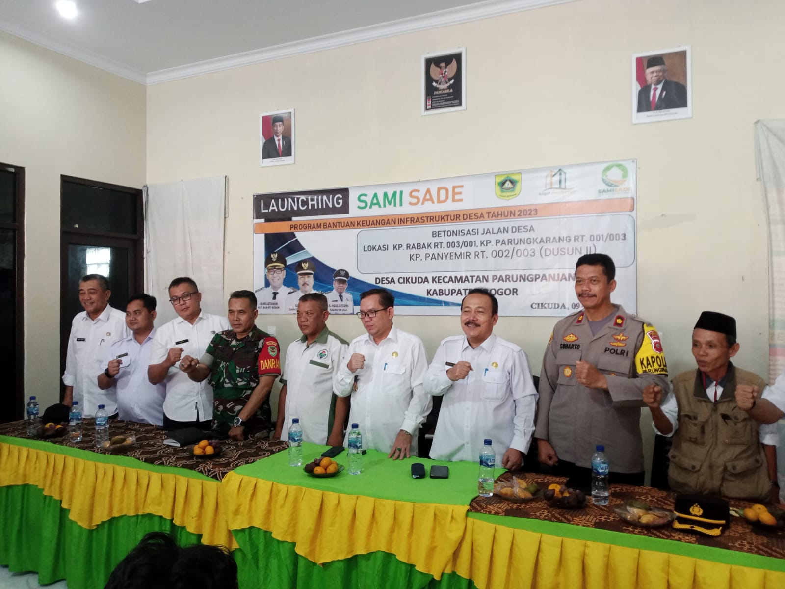 Launching Samisade Desa Cikuda Kecamatan Parung Panjang Bogor.