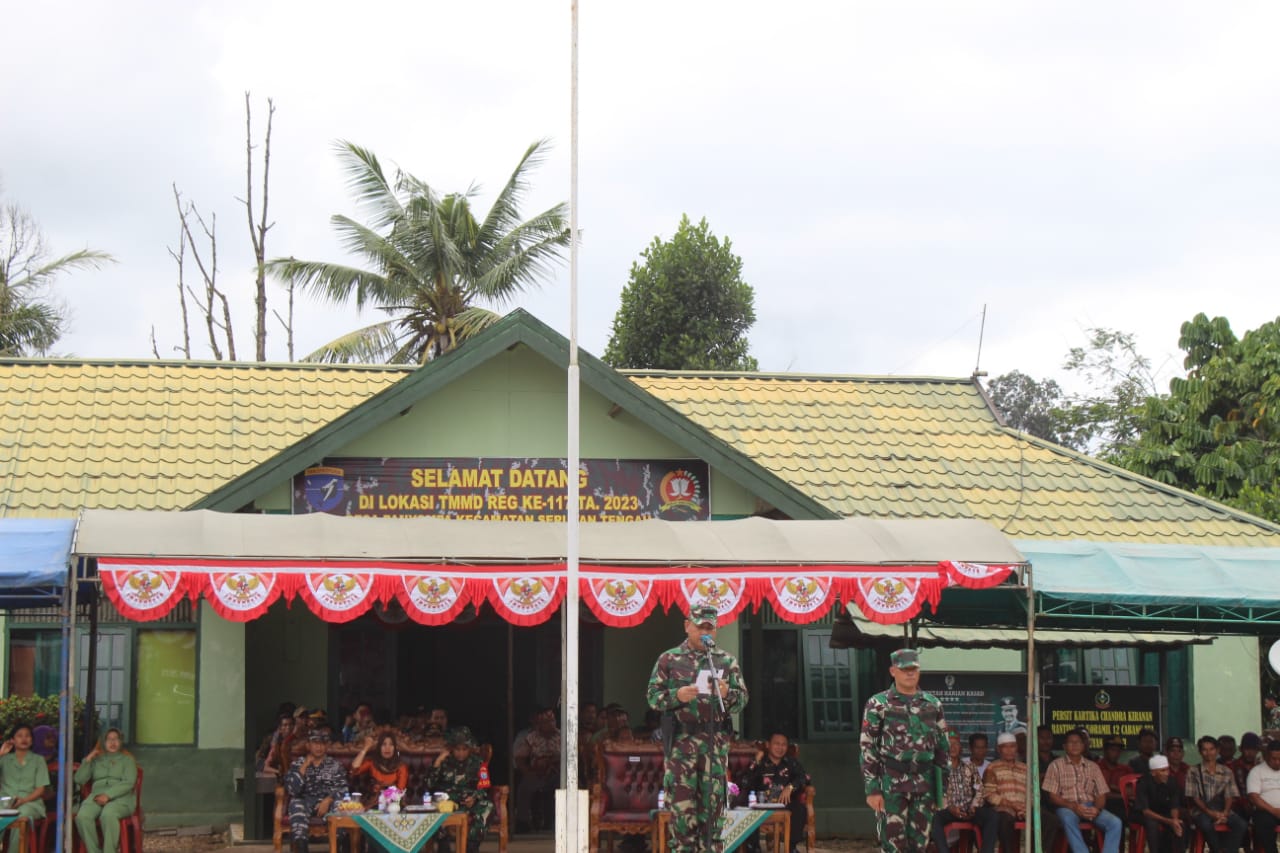 Tentara Manunggal Membangun Desa (TMMD) ke117 Kodim 1015/Sampit Resmi Ditutup