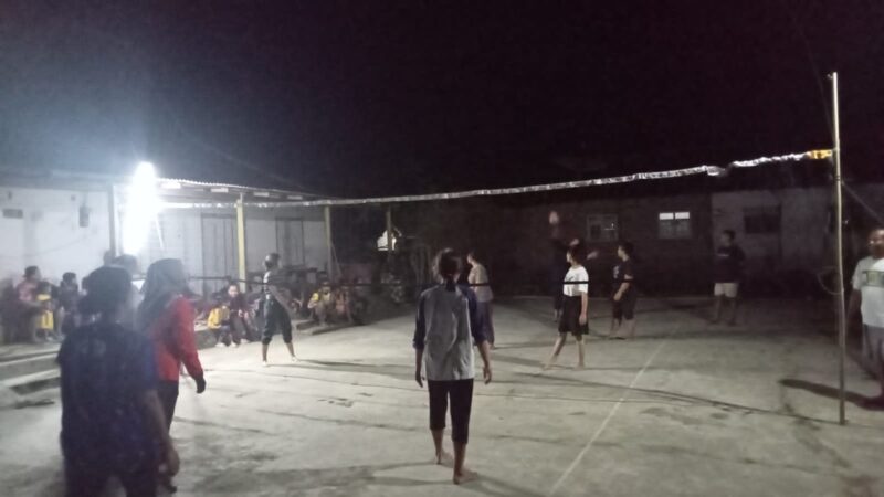 Semangat 45 Warga Desa Bulus Tulungagung Jelang Turnamen Bola Volli