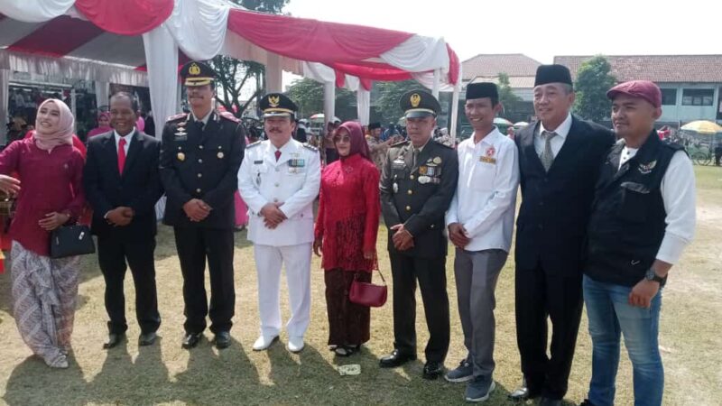 Upacara HUT RI ke 78 Digelar di Lapangan Kecamatan Parung Panjang Bogor