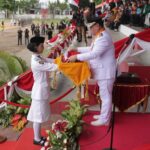 Dandim 1015/Sampit Ikuti Upacara Detik-Detik Proklamasi HUT Kemerdekaan Republik Indonesia Ke 78.