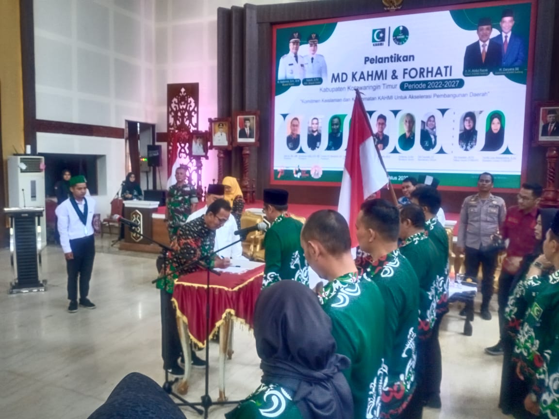 Komandan Kodim 1015/Sampit Hadiri Pelantikan Pengurus MD KAHMI dan FORHATI Periode 2022-2027