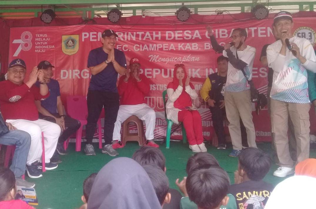 Pemdes Cibanteng Bogor Adakan Acara Lomba Jalan Sehat Dalam Perayaan HUT ke-78 RI.