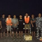 Kapal Tenggelam Di Perairan Muara Sampit KP XVIII-2006 Ditpolairud Beserta Tim Gabungan Lakukan Evakuasi