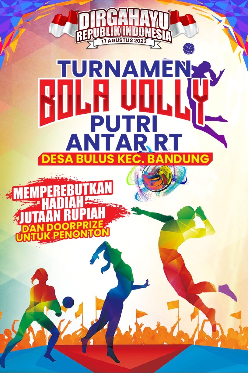 Buka Turnament Volly Ball Putri “Bulus Cup 1” Kepala Desa Bulus Tulungagung : ABCD (Anak Bulus Cinta Damai)