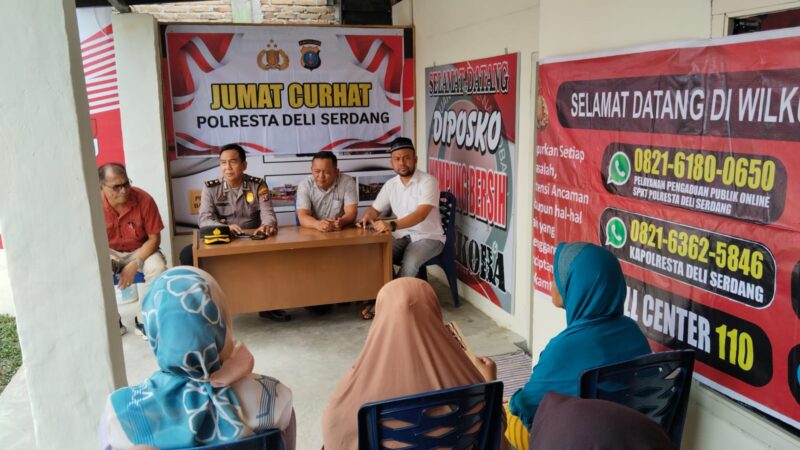 Giat Rutin Jumat Curhat Polresta Deli Serdang Untuk Dengarkan Keluh Kesah Masyarakat