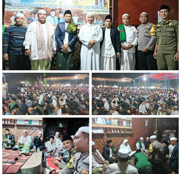 Gelar Istighosah Tasyakuran HUT Desa Lumpang Bogor Ke 103 Tahun.