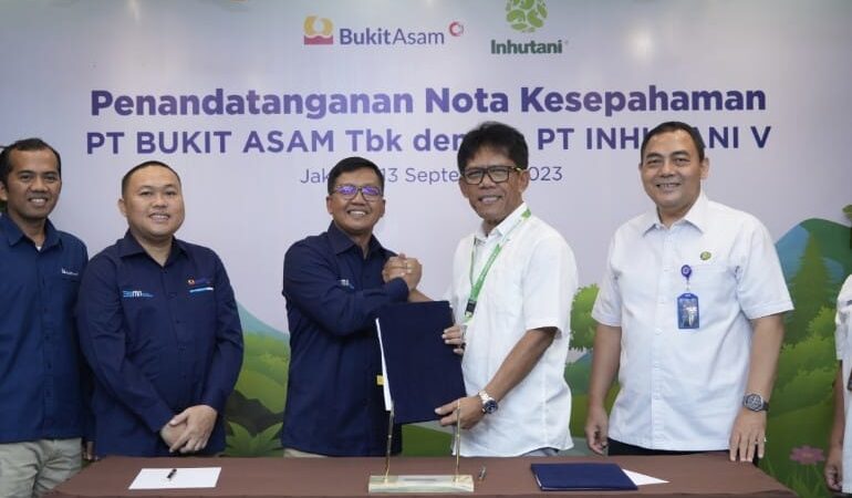 Bukit Asam (PTBA) Gandeng Inhutani V Untuk Reklamasi Hingga Pengelolaan Hutan