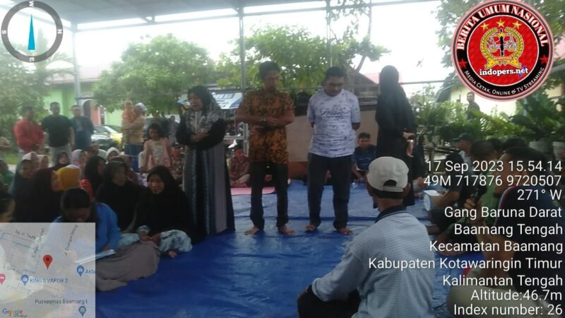 Babinsa Koramil 1015-04/Baamang Hadiri Pemilihan RT di Wilayah Binaan