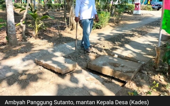 Mantan Kades di Purworejo Ini Tak Hanya Bongkar Jalan Beton tapi Juga Gorong-gorong dan Drainase, Merasa Dirugikan Hingga Dipenjara.