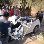 Kecelakaan Tragis Beruntun 3 Mobil di Kecamatan Tanah Merah Bangkalan, Satu Orang Meninggal di Lokasi