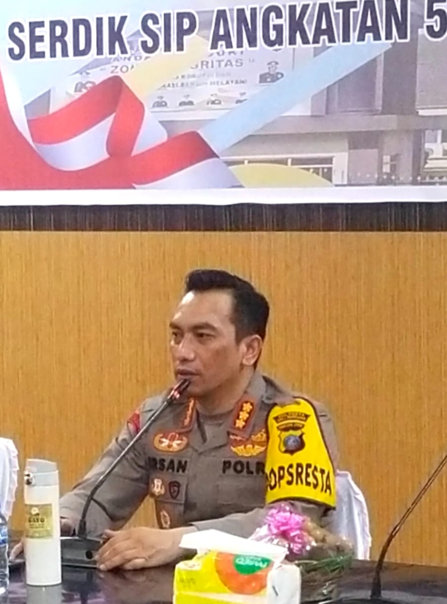 Kapolresta Deli Serdang Pimpin Kegiatan Pelepasan dan Pembulatan Latnis dan Latja Manajemen Polsek Oleh Serdik SIP Angkatan 52