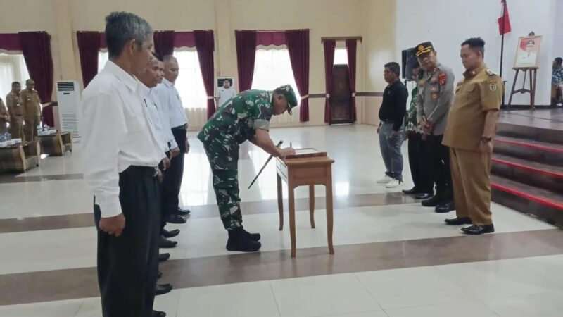 Ikrar Damai Pilkades Serentak Tahun 2023 di Wilayah Kabupaten Katingan.