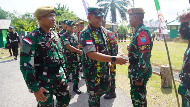 Kunjungan kerja Dankolakopsrem 121/Abw Brigjen Luqman Arief, S.I.P ke Pos Kotis Gabma