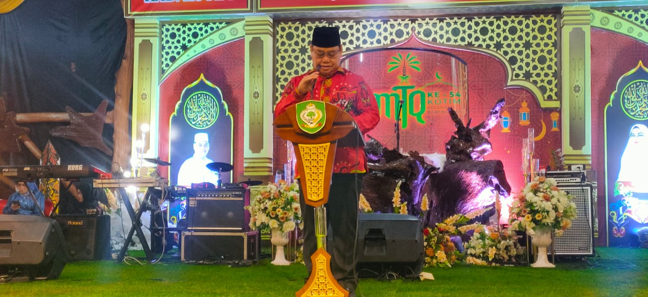 H. Halikinnor, S.H, M.M, Resmi Membuka Musabaqoh Tilwatil Qur’an Ke-54 Tingkat Kabupaten Kotawaringin Timur