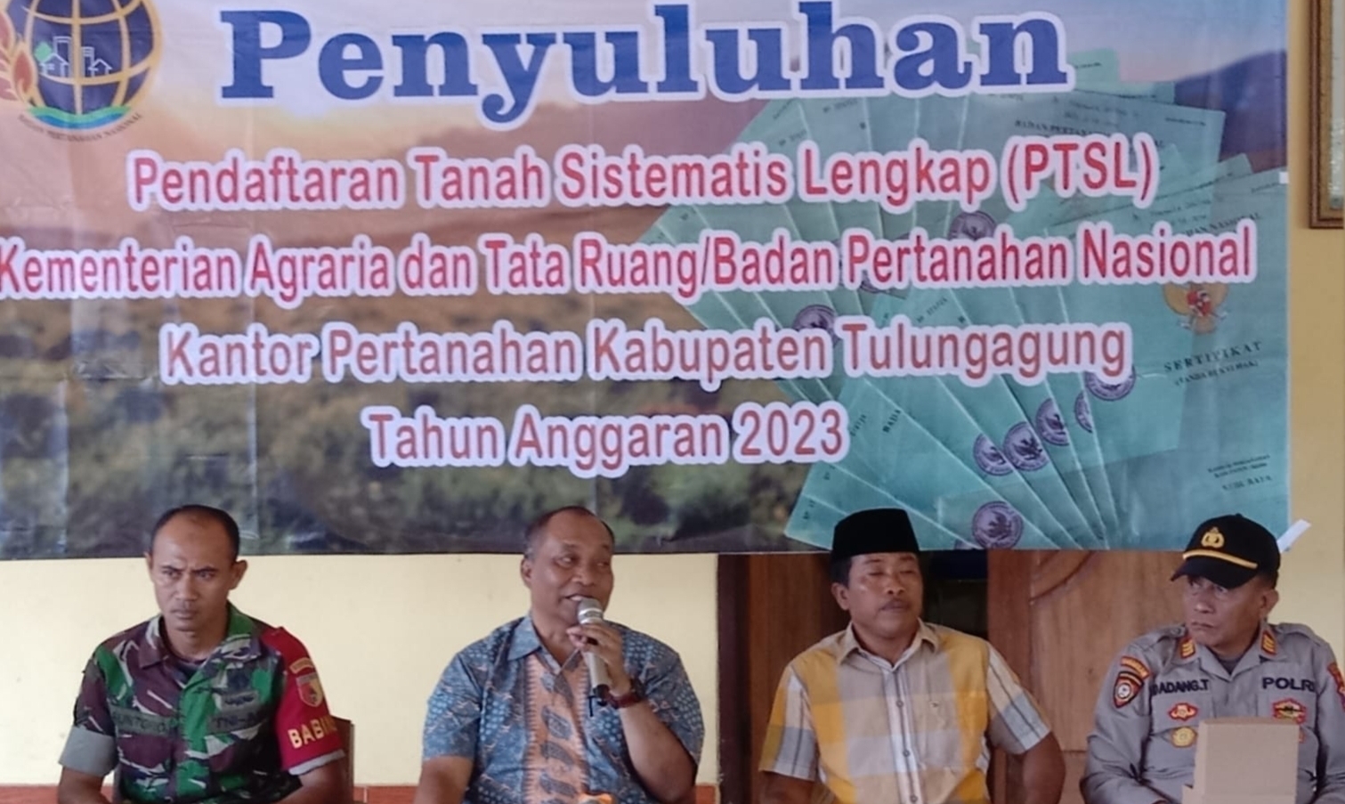 Antusias Masyarakat Desa Nglampir Tulungagung Ikuti Program PTSL 2023